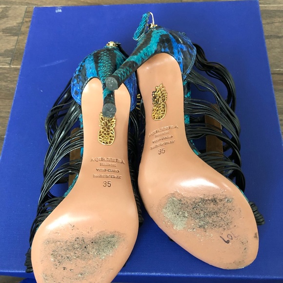 Aquazzura xena strappy heels 100% authentic - Picture 5 of 7